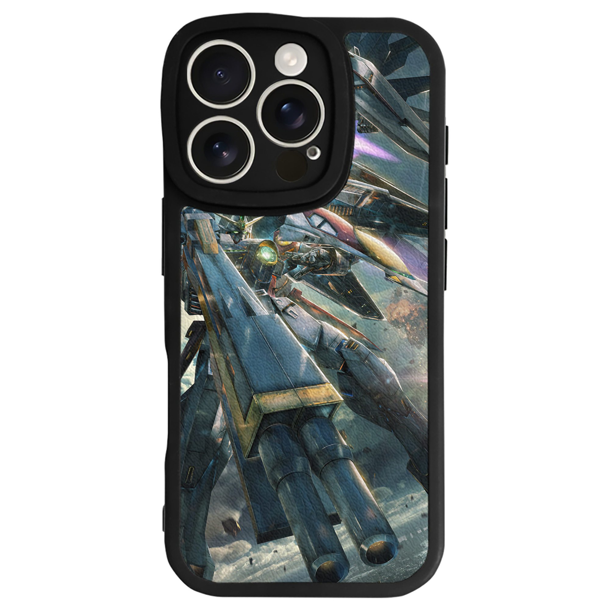 （画像用） 機動戦士ガンダム Mobile Suit Gundam 【iPhone 16シリーズ対応】シリコンスマホケース（レザー調） 材質：シリコン